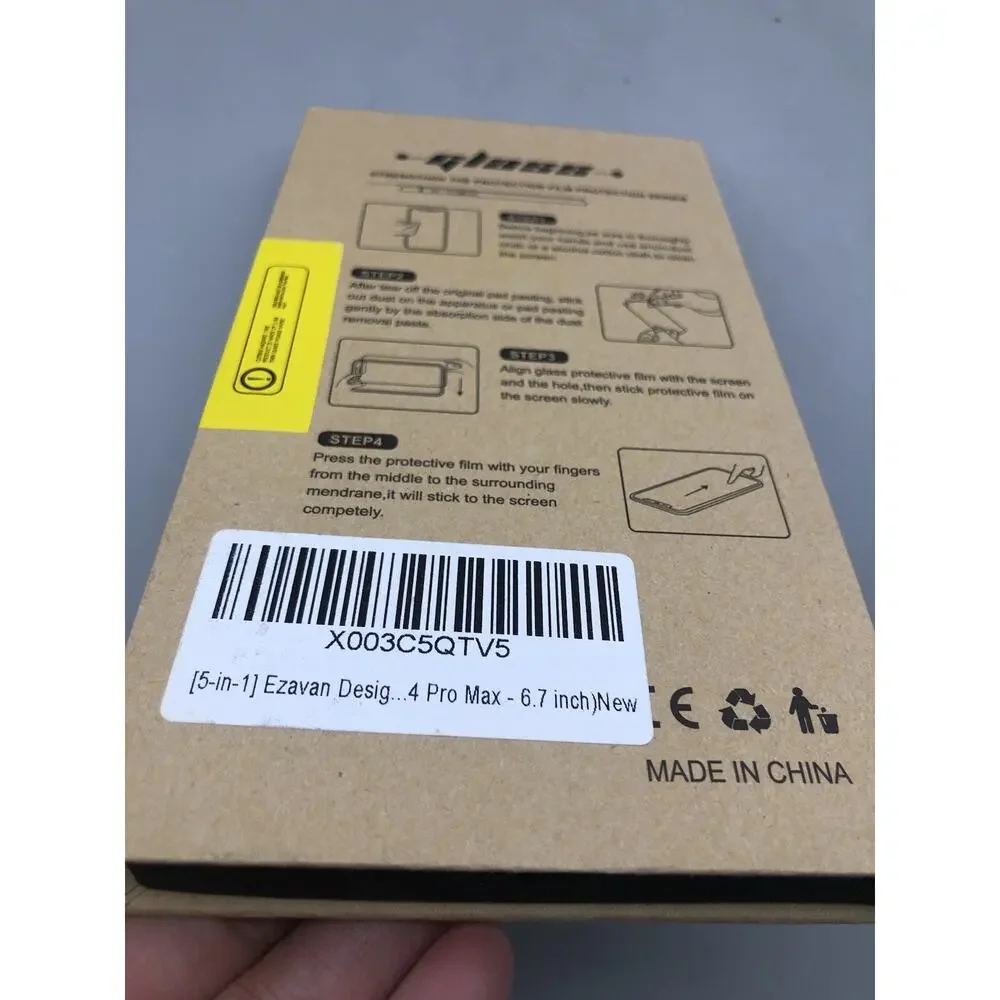 For iPhone 14 Pro Max Tempered Glass Screen Camera Protector & 1 Clear Case READ